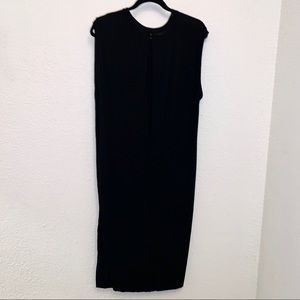 Silence + noise black Jersey midi dress